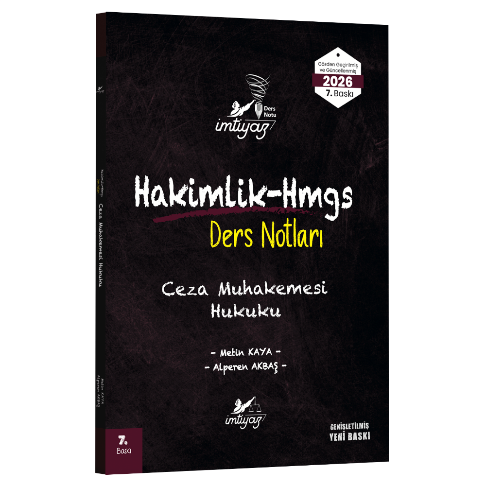 Ceza Muhakemesi Hukuku Ders Notları 2026- İmtiyaz Yayıncılık