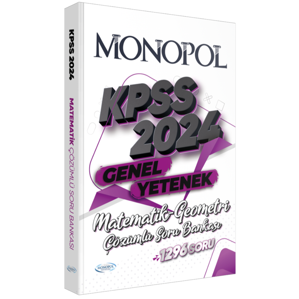 2024 KPSS Matematik Geometri Soru Bankası Çözümlü Monopol Yayınları
