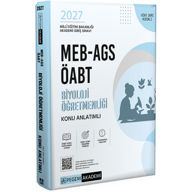 2027 MEB-AGS ÖABT Biyoloji Öğretmenliği Konu Anlatımlı-Pegem Yayınları