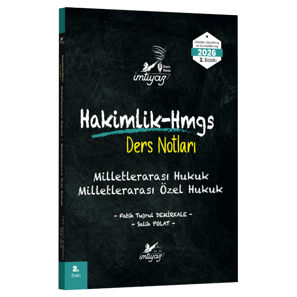 İmtiyaz Milletlerarası Hukuk- Milletlerarası Özel Hukuk Ders Notları 2026- İmtiyaz Yayıncılık