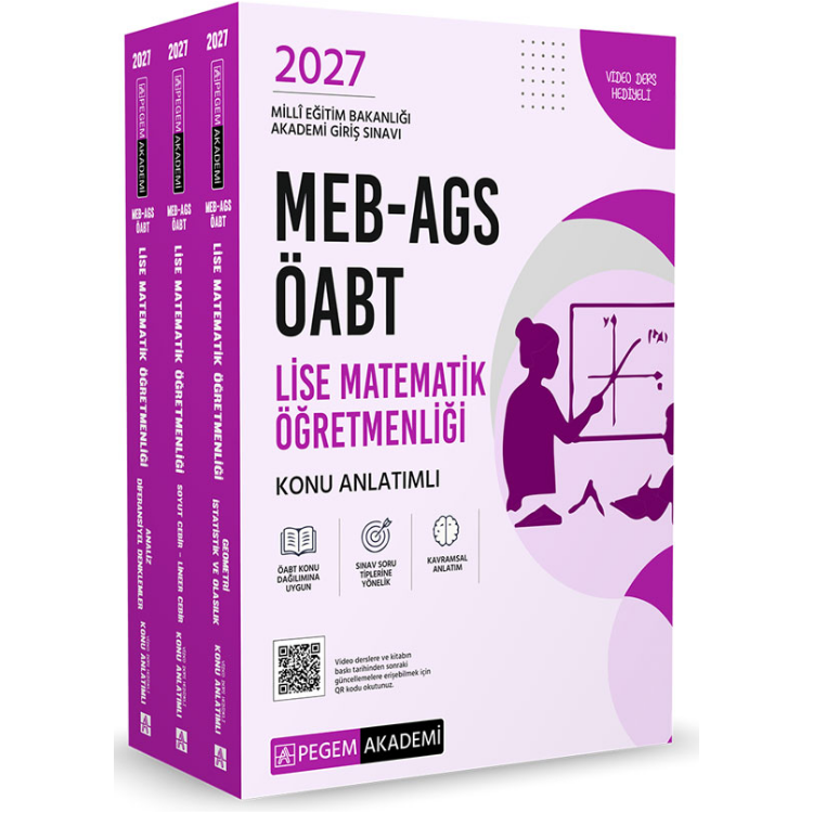 2027 MEB-AGS ÖABT Lise Matematik Öğretmenliği Konu Anlatımlı-Pegem Yayınları