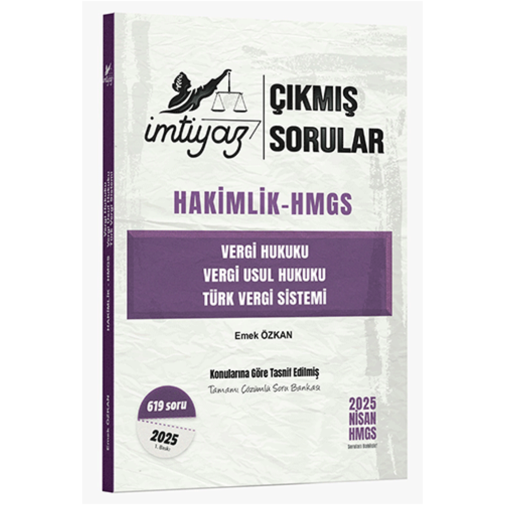 Vergi Hukuku, Vergi Usul Hukuku, Türk Vergi Sistemi - Çıkmış Sorular 2026- İmtiyaz Yayıncılık