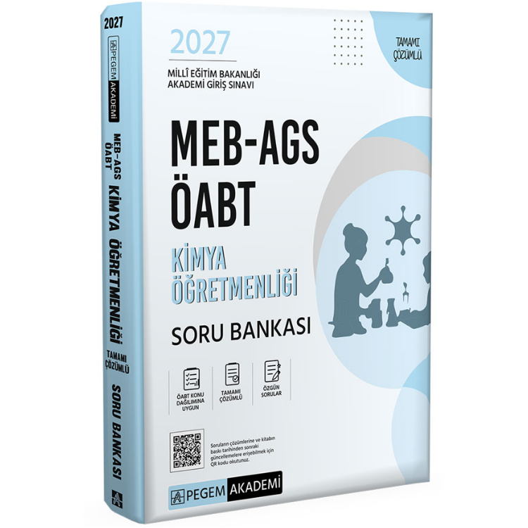 2027 MEB-AGS ÖABT Kimya Öğretmenliği Soru Bankası- Pegem Yayınları