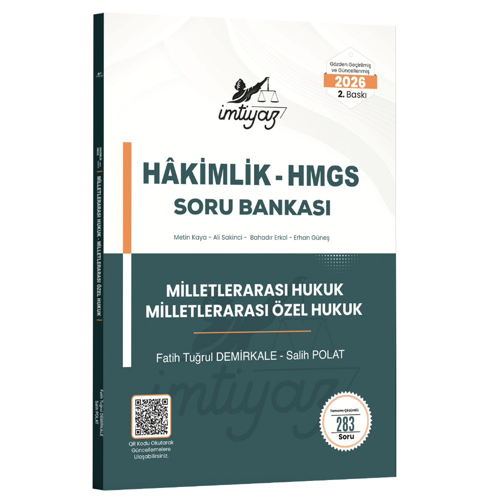 İmtiyaz Milletlerarası Hukuk - Milletlerarası Özel Hukuk Soru Bankası 2026- İmtiyaz Yayıncılık