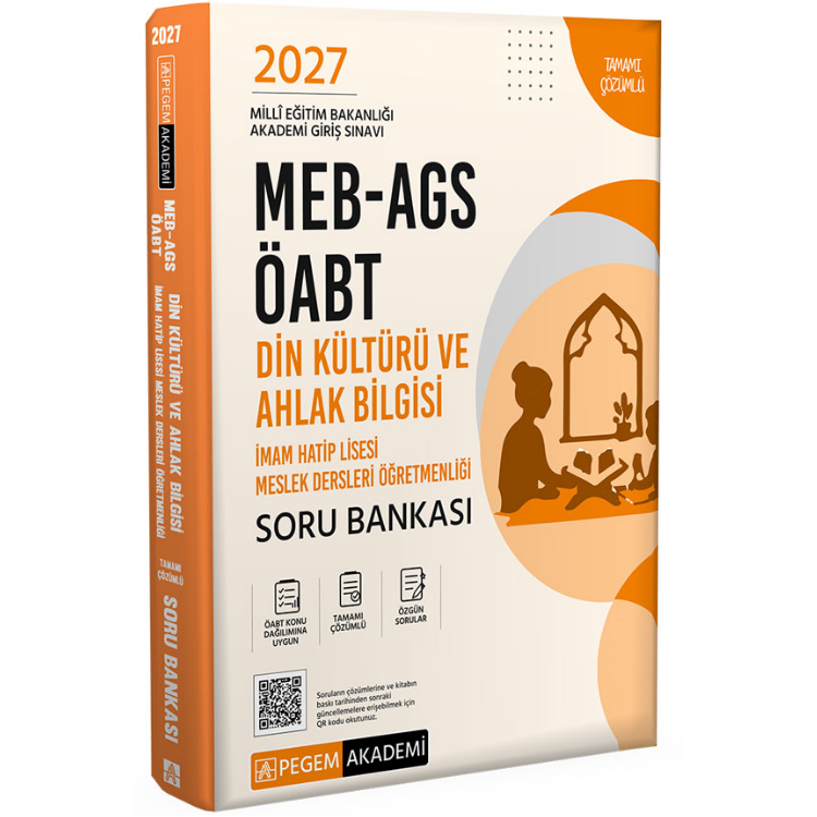 2027 MEB-AGS ÖABT Din Kültürü ve Ahlak Bilgisi Öğretmenliği Soru Bankası-Pegem Yayınları