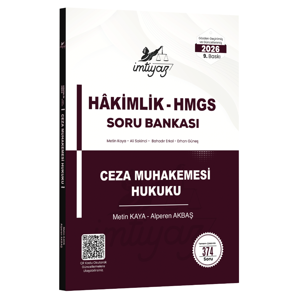 Ceza Muhakemesi Hukuku Soru Bankası 2026- İmtiyaz Yayıncılık