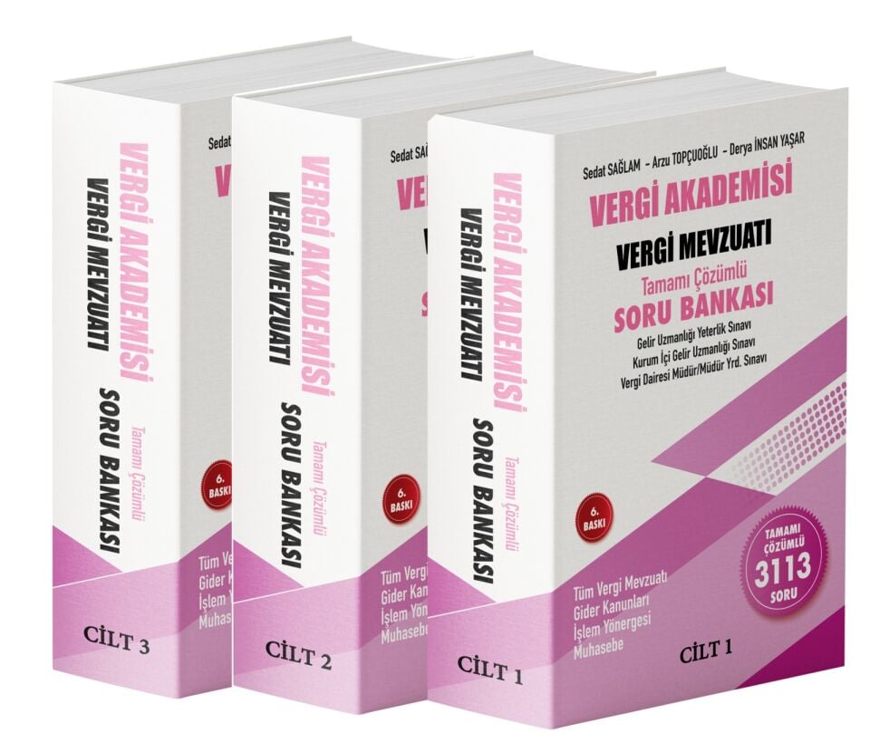Vergi Akademisi Vergi Mevzuatı Tamamı Çözümlü Özgün Soru Bankası Ocak 2026- Akfon Yayınları