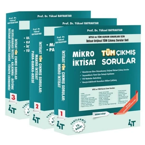 İktisat Tüm Çıkmış Sorular Konularına Göre 18. Baskı 4T Yayınları
