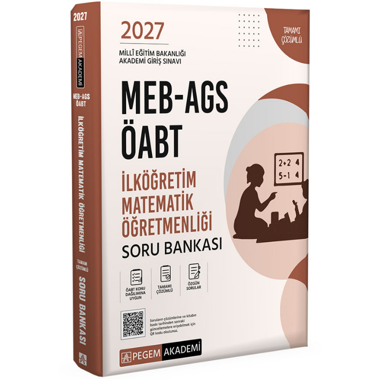 2027 MEB-AGS ÖABT İlköğretim Matematik Öğretmenliği Soru Bankası-Pegem Yayınları