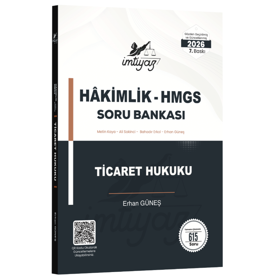 İmtiyaz Ticaret Hukuku Soru Bankası 2026- İmtiyaz Yayıncılık