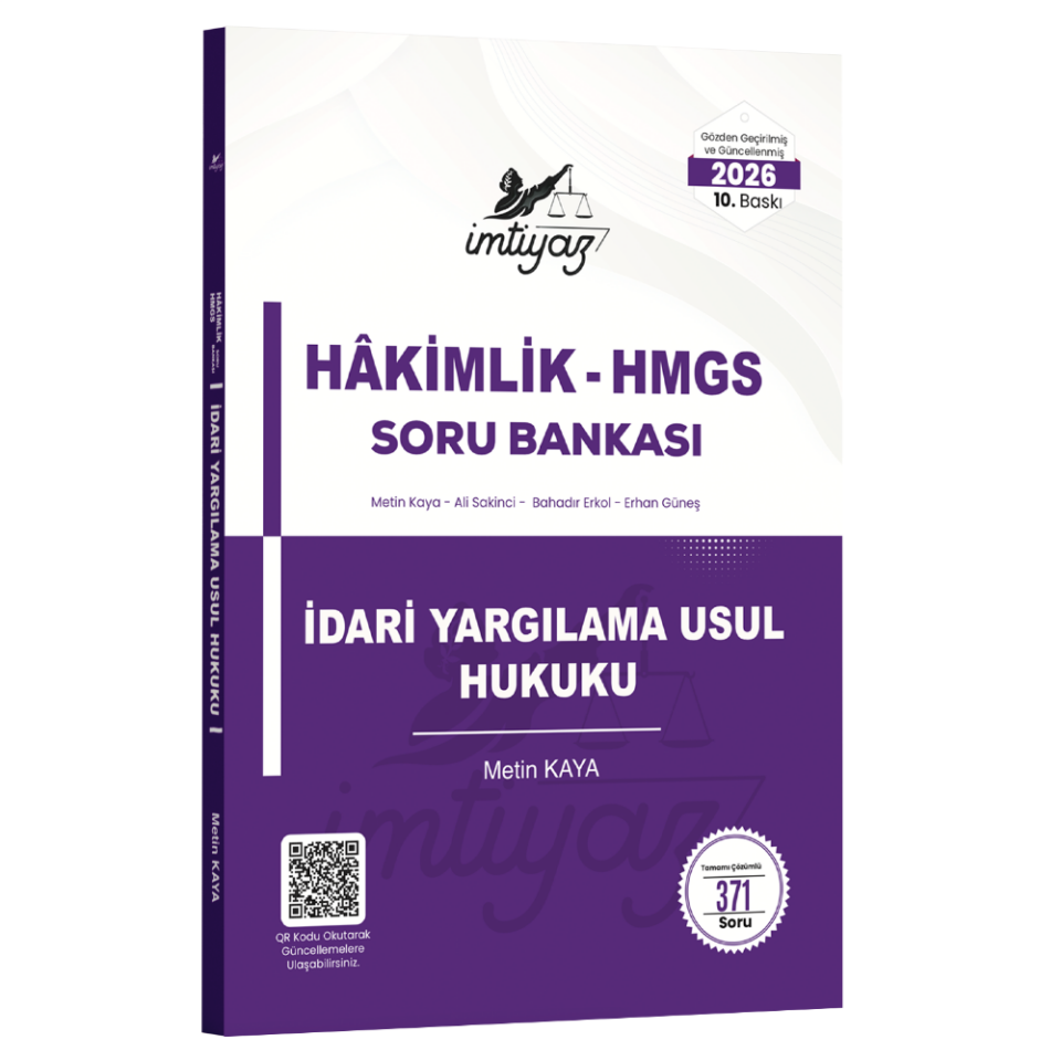 İmtiyaz İdari Yargılama Usul Hukuku Soru Bankası 2026- İmtiyaz Yayıncılık