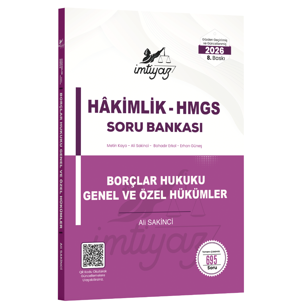 İmtiyaz Borçlar Hukuku (Genel Hükümler-Özel Hükümler) Soru Bankası 2026- İmtiyaz Yayıncılık