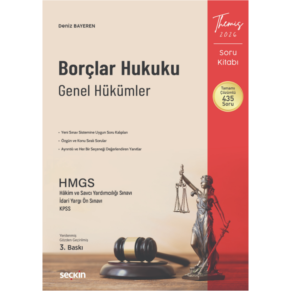 THEMIS – Borçlar Hukuku Genel Hükümler Soru Kitabı Seçkin Yayıncılık