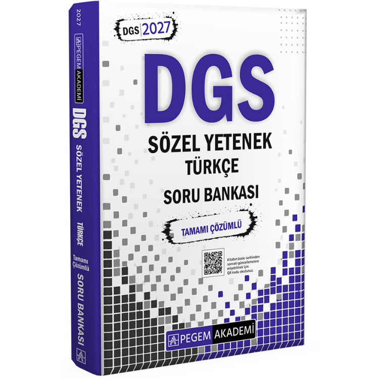 2027 DGS Sözel Yetenek Türkçe Soru Bankası- Pegem Yayınları
