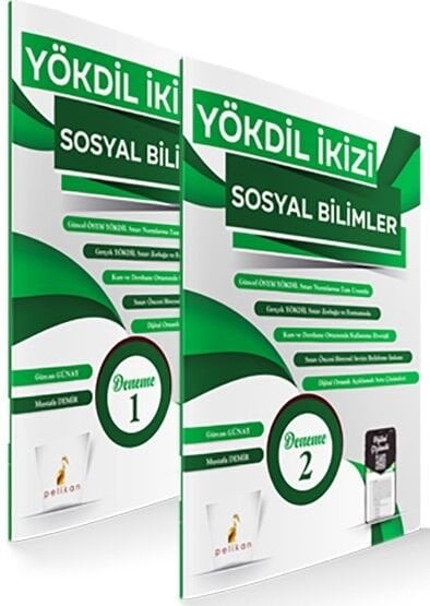YÖKDİL İkizi Sosyal Bilimler 2 Özgün Deneme Sınavı Dijital Çözümlü Pelikan Yayınevi