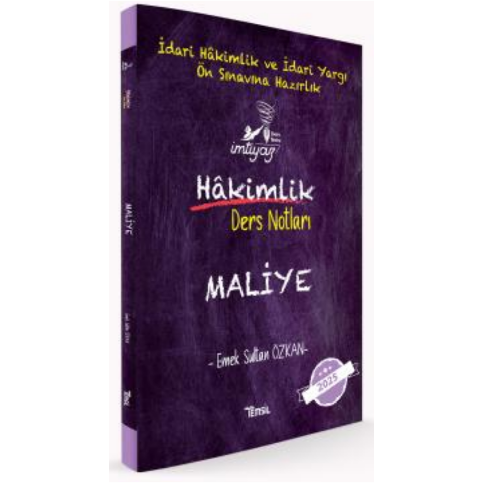 İmtiyaz Maliye Ders Notları - İmtiyaz Yayıncılık