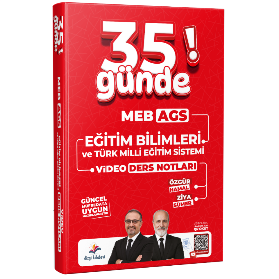2027 MEB-AGS 35 Günde Eğitim Bilimleri ve Türk Milli Eğitim Sistemi Video Ders Notları Ziya Sümer, Özgür Hamal-Dizgi Kitap Yayınları