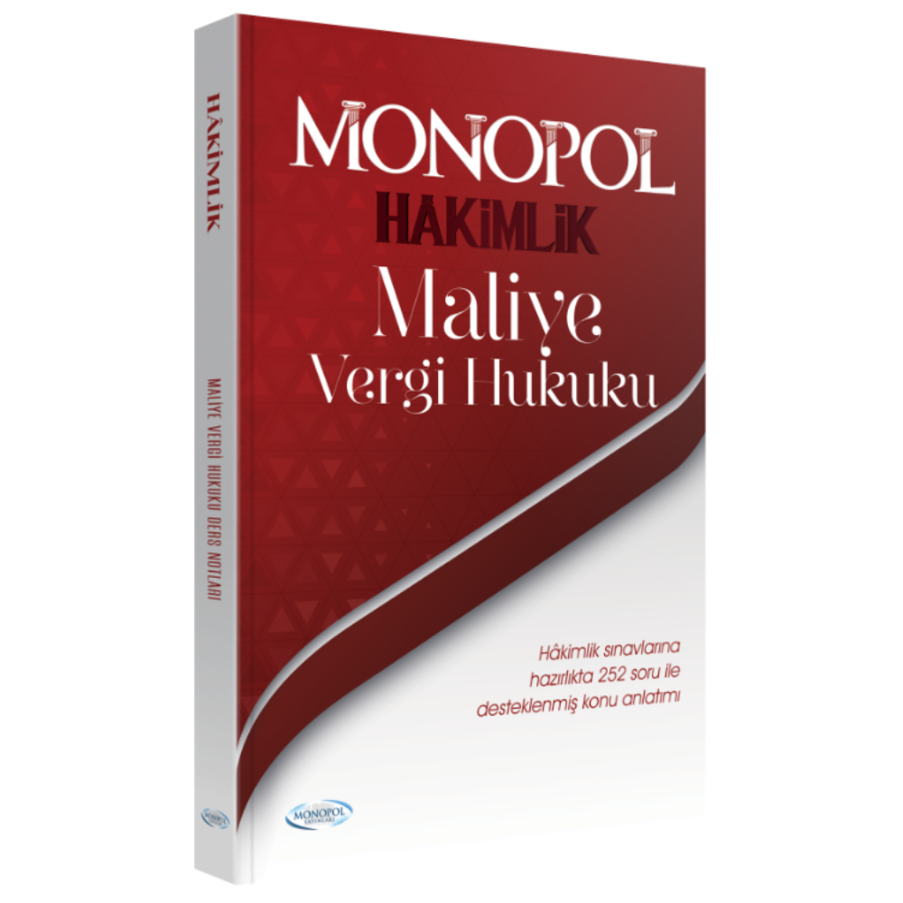 Hakimlik Maliye Vergi Hukuku Monopol Yayınları