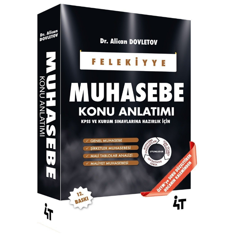 KPSS A Grubu Muhasebe Felekiyye Konu Anlatımı 12. Baskı - Alican Dovletov 4T Yayınları
