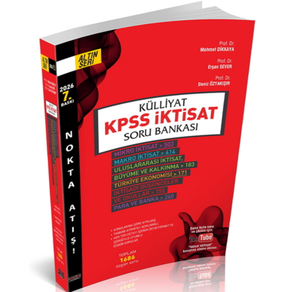Nokta Atışı Külliyat KPSS İktisat Soru Bankası Savaş Yayınları 2026