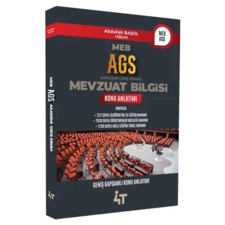 AGS Mevzuat Bilgisi Konu Anlatımı 4T Yayınları