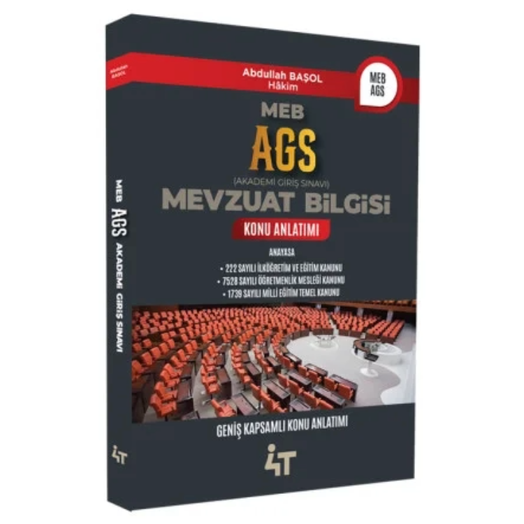 AGS Mevzuat Bilgisi Konu Anlatımı 4T Yayınları