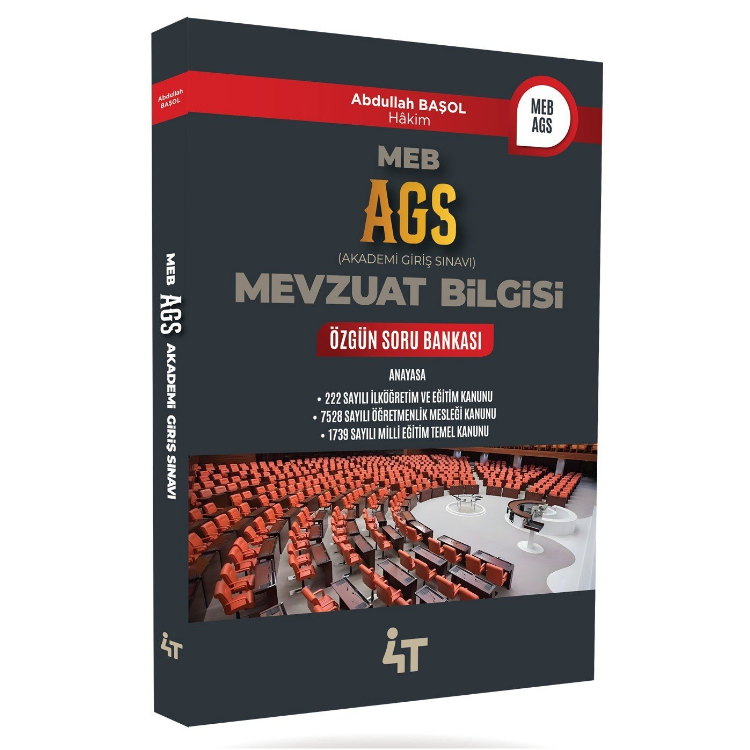 AGS Mevzuat Bilgisi Özgün Soru Bankası 4t Yayınları