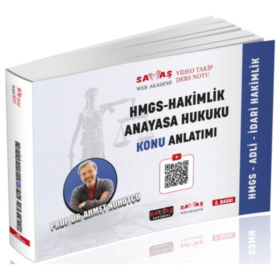 2026 Adli-İdari Hakimlik HMGS Anayasa Hukuku Video Takip Ders Notu Konu Anlatımı Savaş Yayınları