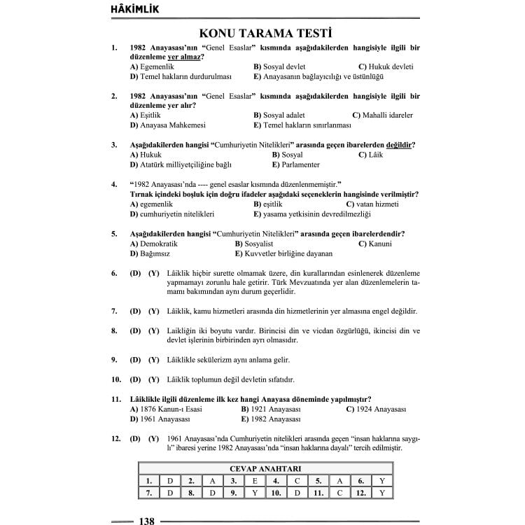 Anayasa Hukuku 7. Baskı Monopol Yayınları