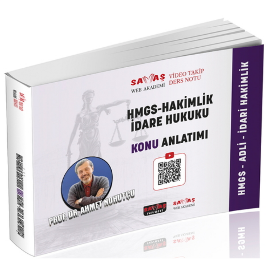 2026 Adli-İdari Hakimlik HMGS İdare Hukuku Video Takip Ders Notu Konu Anlatımı Savaş Yayınları