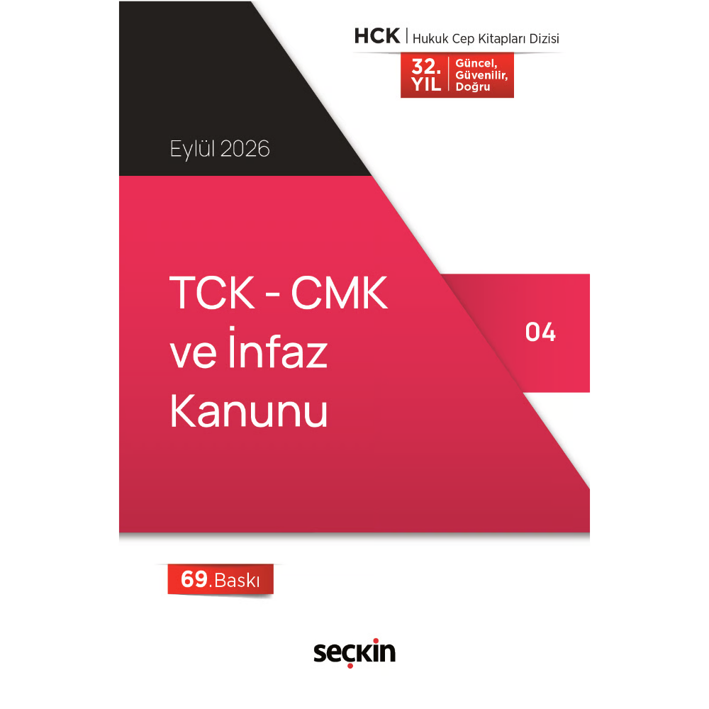 TCK – CMK ve İnfaz Kanunu (Cep Kitabı)- Seçkin Yayıncılık