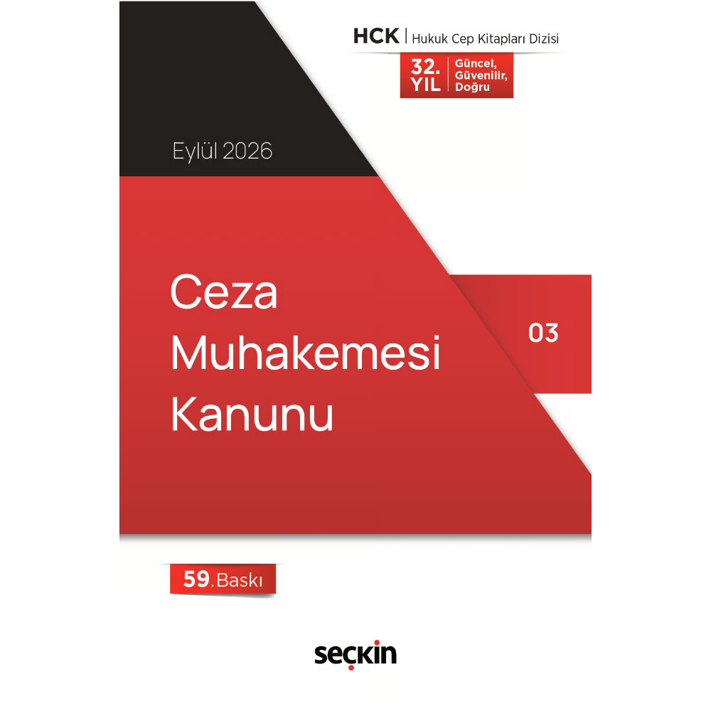 Ceza Muhakemesi Kanunu (Cep Kitabı)- Seçkin Yayıncılık