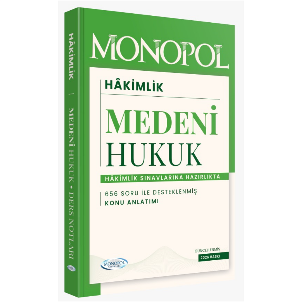 2026 Hakimlik Medeni Hukuk Ders Notları ve Soruları Monopol Yayınları