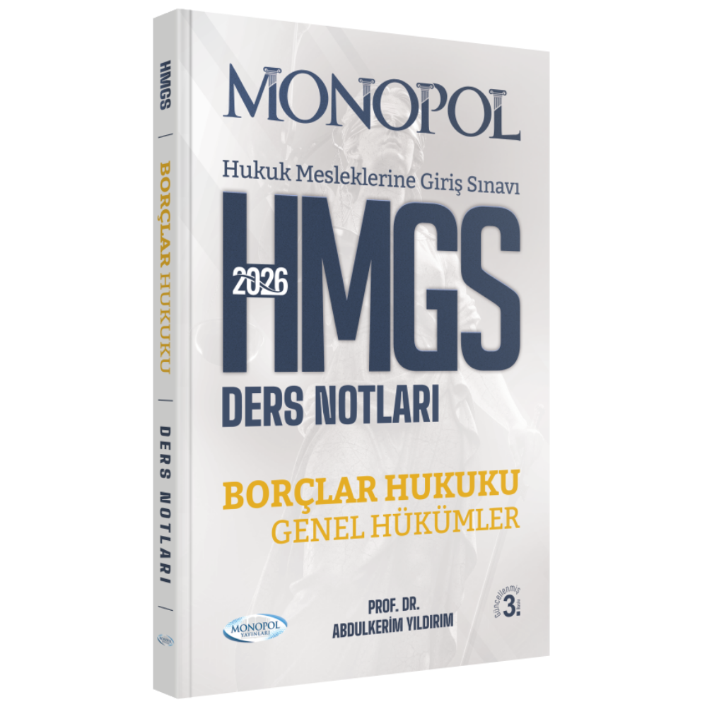 HMGS Borçlar Hukuku Genel Hükümler Ders Notları 3. Baskı Monopol Yayınları