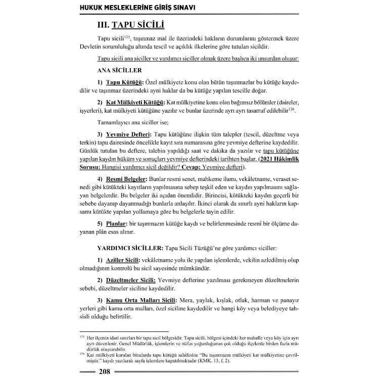 HMGS Medeni Hukuk Ders Notları 3. Baskı Monopol Yayınları
