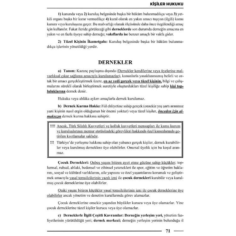 HMGS Medeni Hukuk Ders Notları 3. Baskı Monopol Yayınları