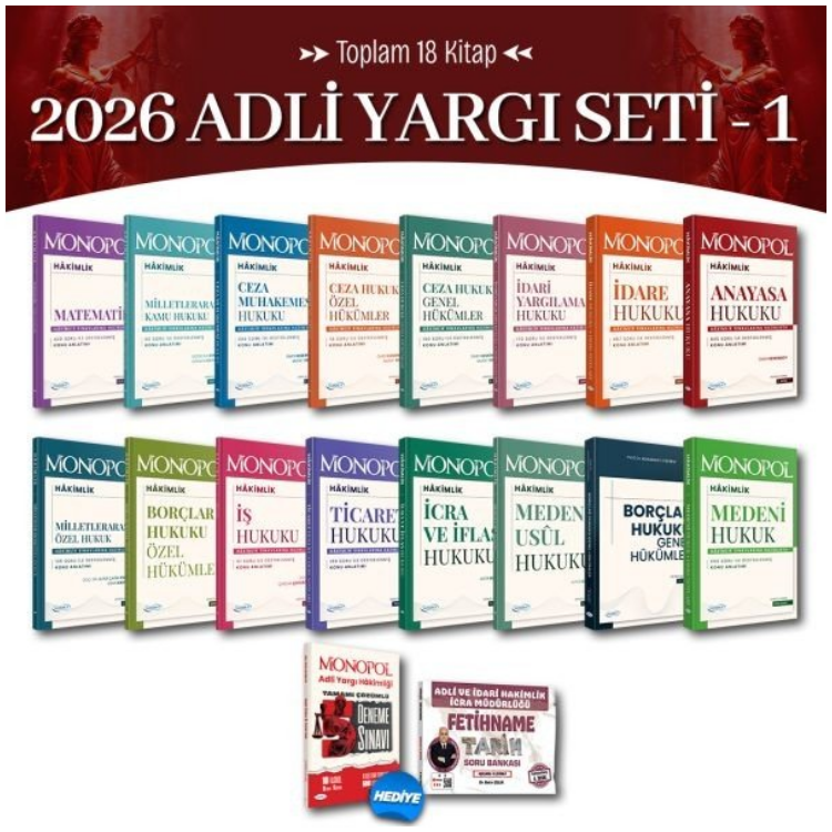 2026 Adli Yargı Hakimlik Seti -1 Monopol Yayınları