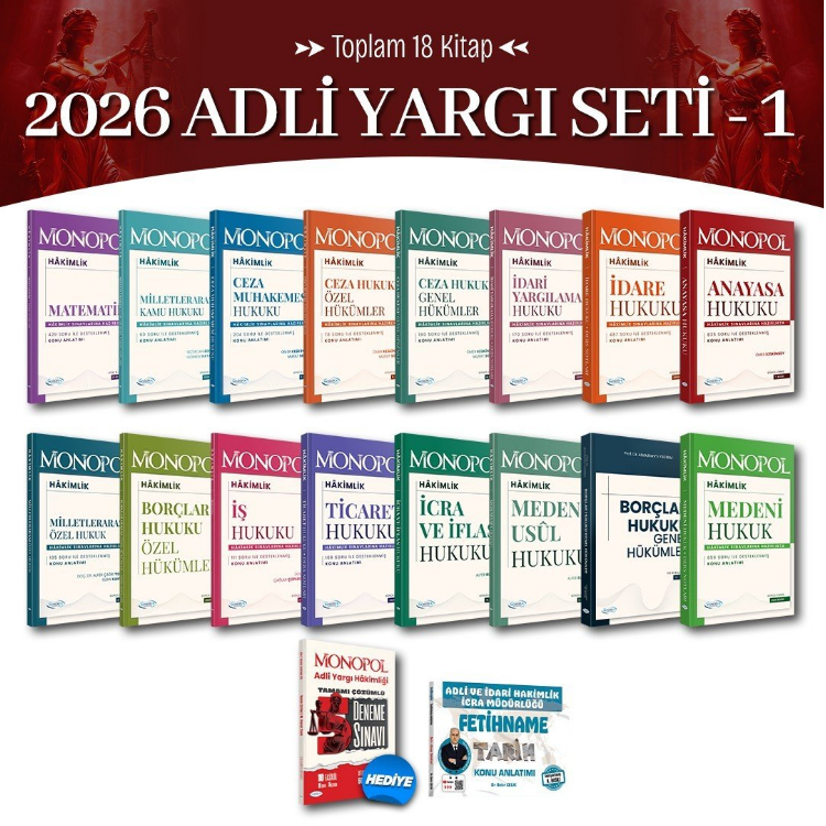 2026 Adli Yargı Hakimlik Seti -1 Monopol Yayınları