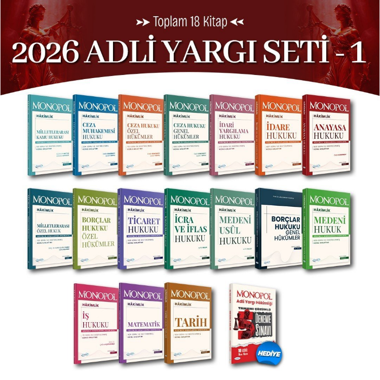 2026 Adli Yargı Hakimlik Seti -1 Monopol Yayınları