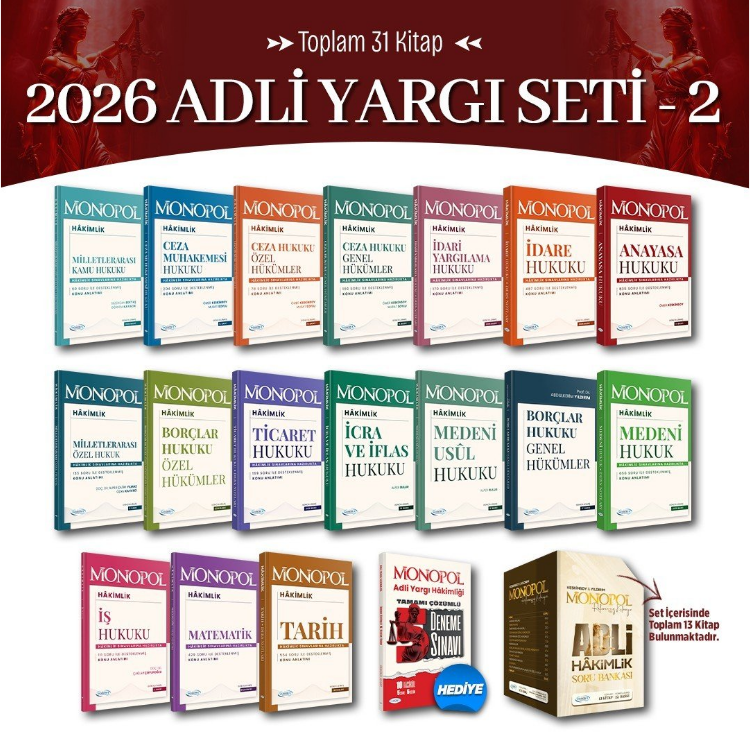 2026 Adli Yargı Hakimlik Seti -2 Monopol Yayınları