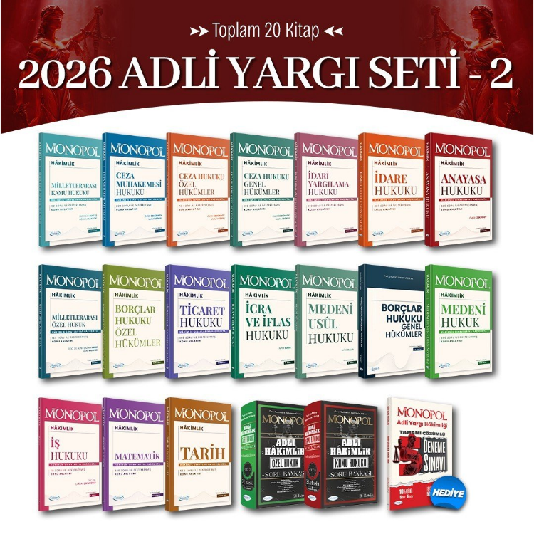 2026 Adli Yargı Hakimlik Seti -2 Monopol Yayınları