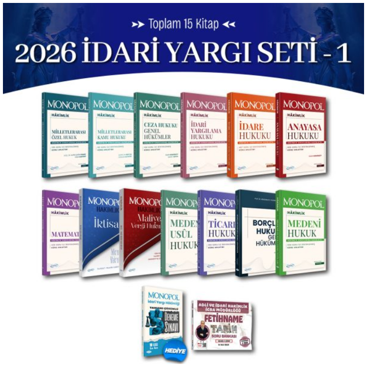 2026 İdari Yargı Hakimlik Seti -1 Monopol Yayınları