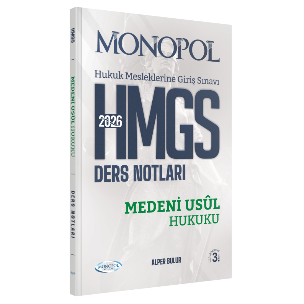 HMGS Medeni Usul Hukuku Ders Notları 3. Baskı Monopol Yayınları