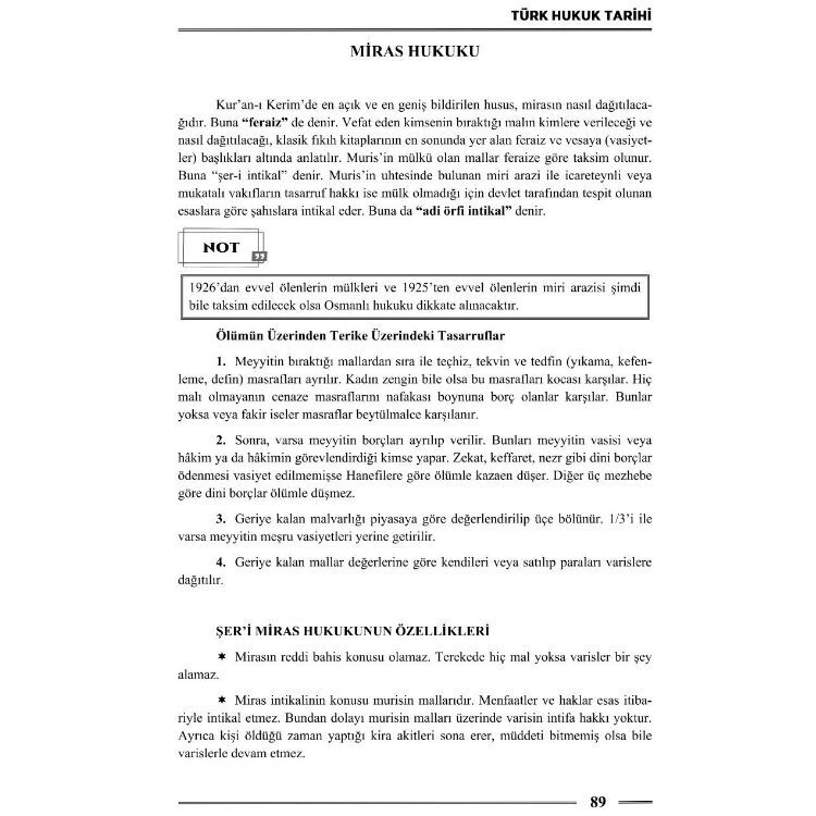 HMGS Türk Hukuk Tarihi Ders Notları 3.Baskı Monopol Yayınları