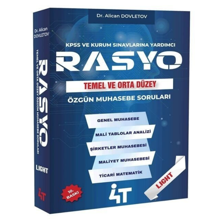RASYO LIGHT Özgün Muhasebe Soruları 10. Baskı 4T Yayınevi