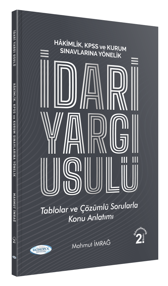 İdari Yargı Usulü 2. Baskı Monopol Yayınları
