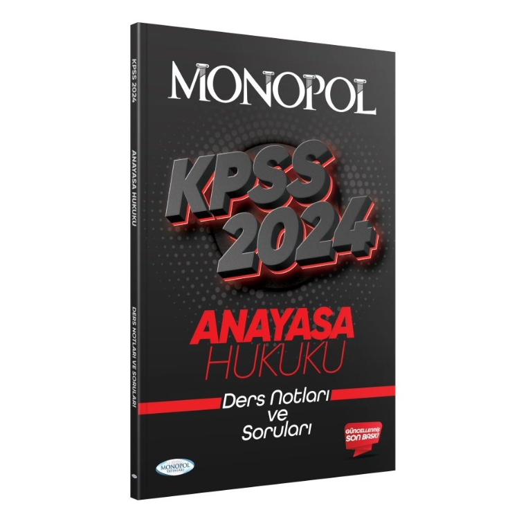 2024 KPSS Anayasa Hukuku Ders Notu Monopol Yayınları