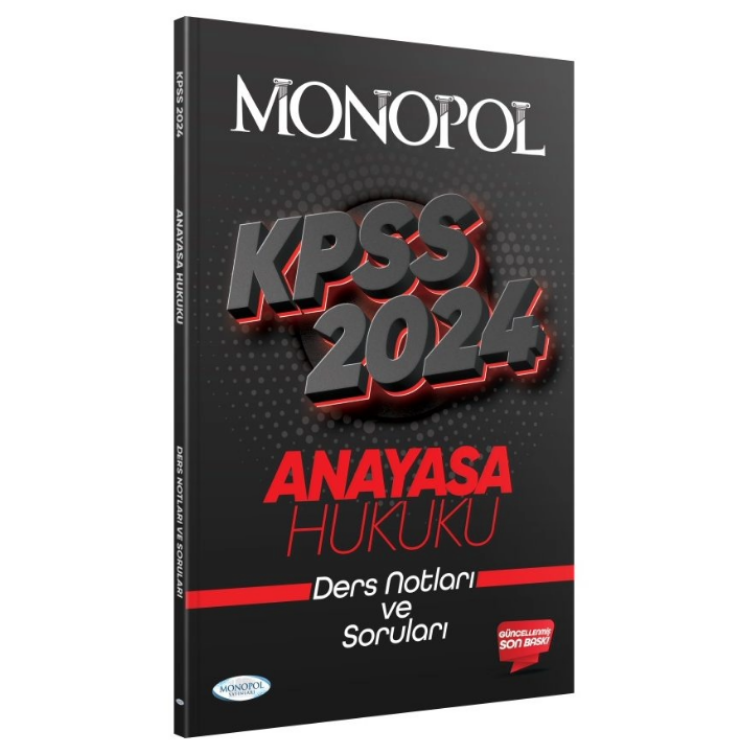 2024 KPSS Anayasa Hukuku Ders Notu Monopol Yayınları
