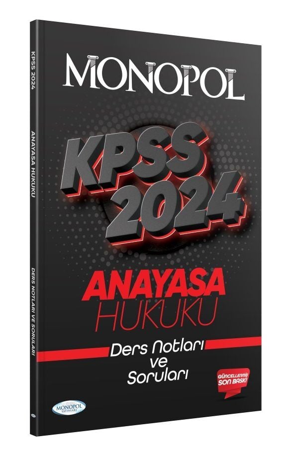2024 KPSS Anayasa Hukuku Ders Notu Monopol Yayınları