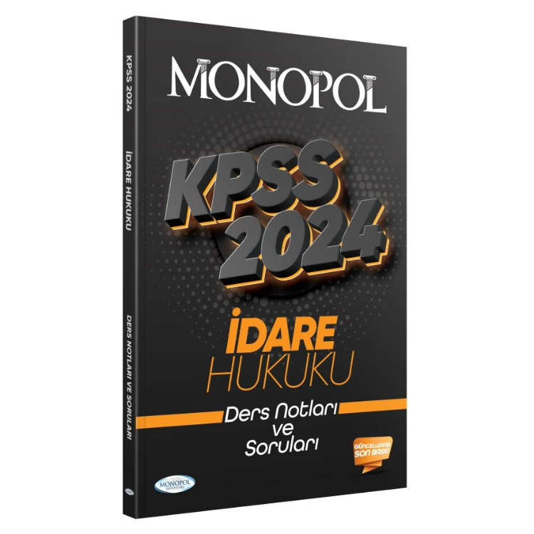 2024 KPSS İdare Hukuku Ders Notu Monopol Yayınları